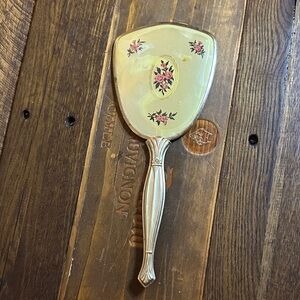Vintage Floral Hand Mirror